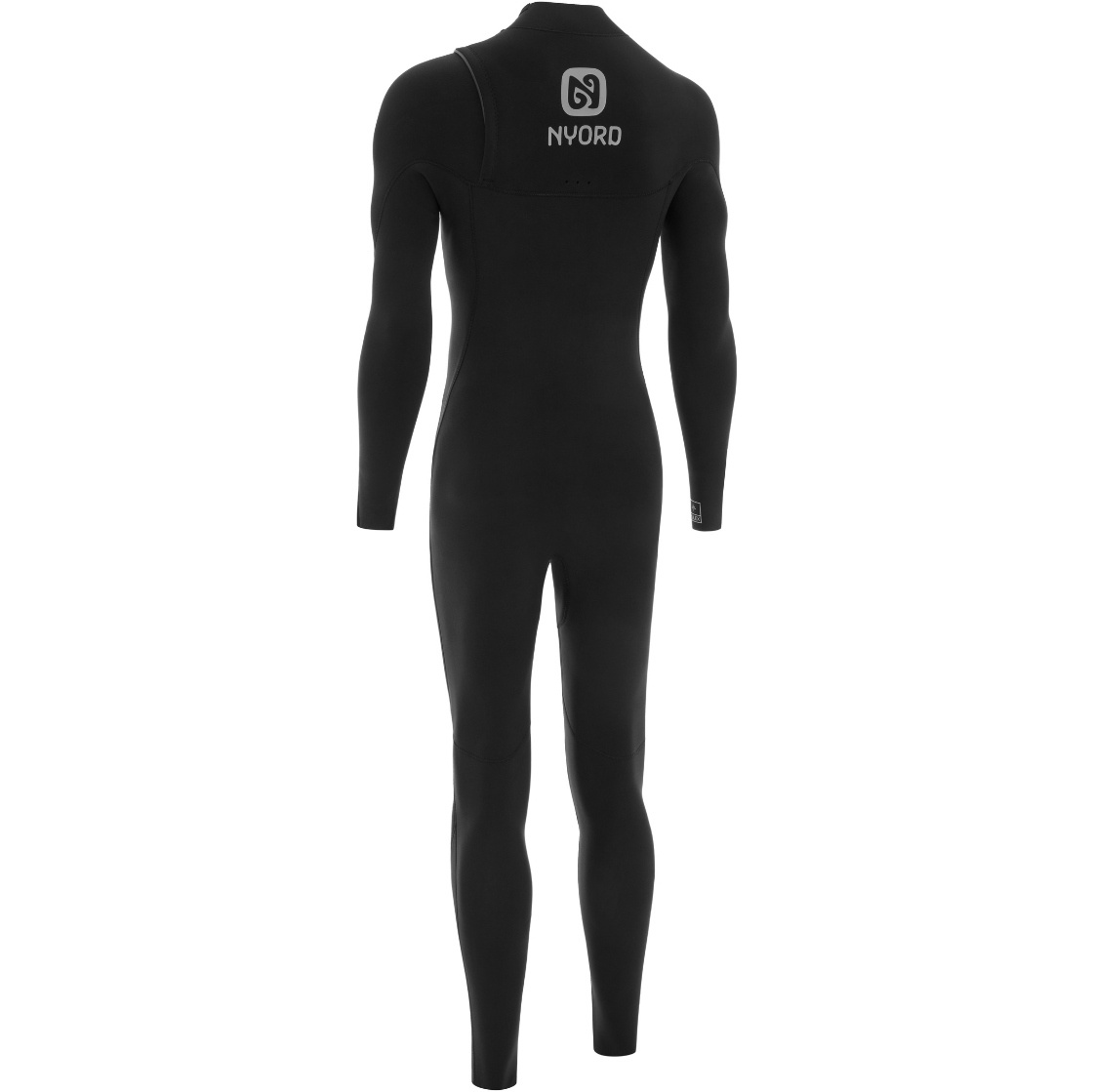 2026 Nyord Heren Solu Yulex 4/3mm Borst Ritssluiting Wetsuit SOLM43001 - Black